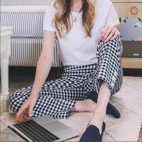 J.Crew Remi pant in gingham with buttons‎ Size 4 - Picture 4 of 11